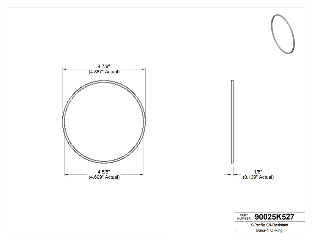 Technical drawing - 90025K527